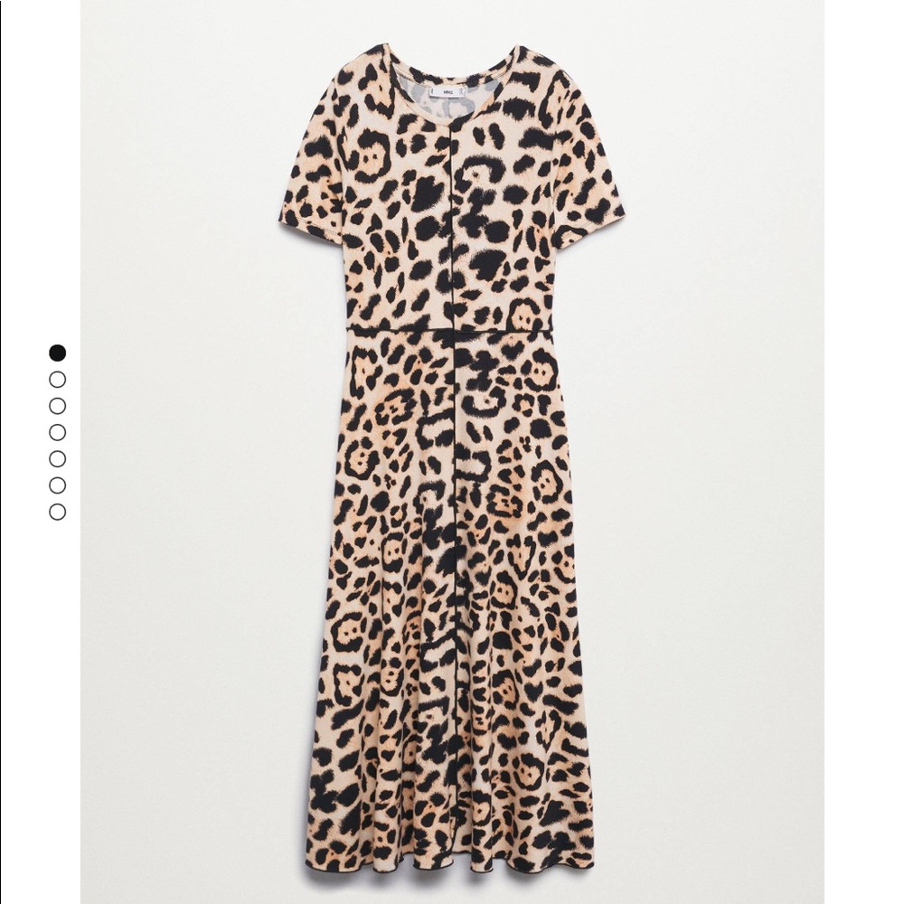 Mango midi leopard dress - Picture 2 of 8